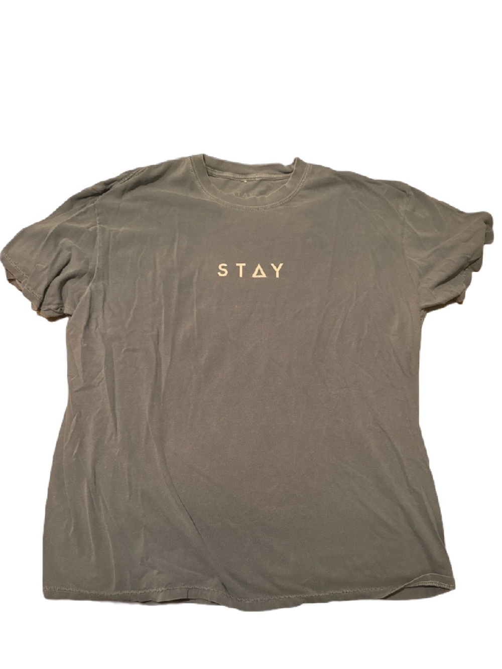 Short-Sleeve STAY Logo Tee — washed blue